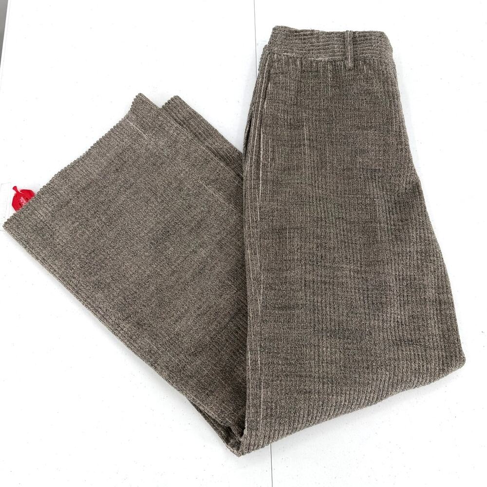 NWT Lafayette 148 New York Black/Gray Corduroy Wide Leg Pants Size 8 - Picture 3 of 14
